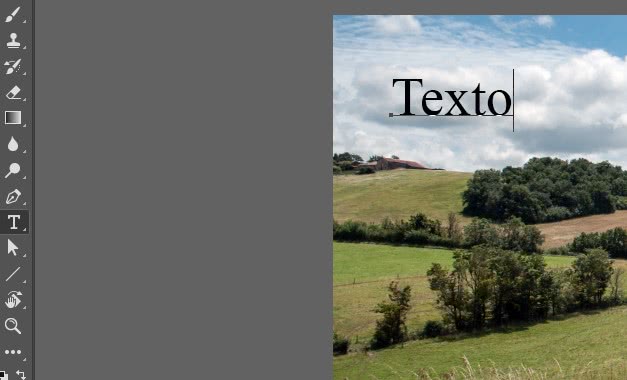 Adicionar texto no photoshop