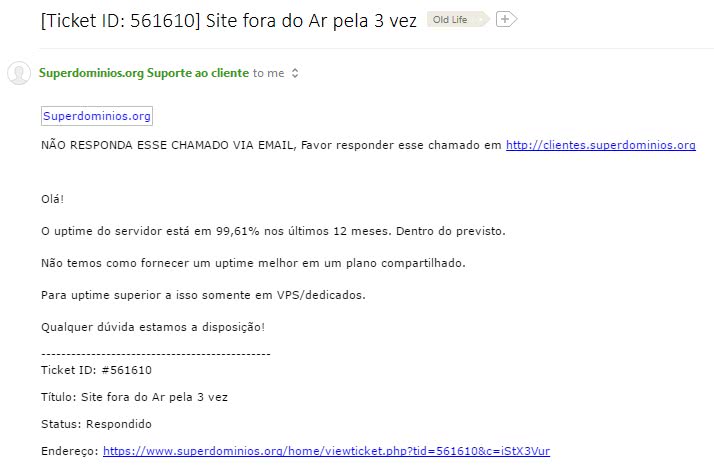 Suporte e estabilidade ruim de servidores nacionais